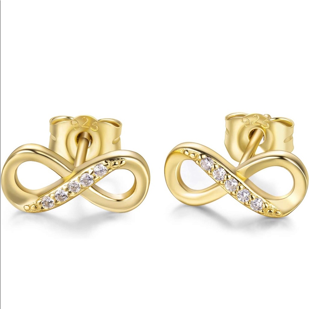 Sterling Silver Infinity Earrings - image 3